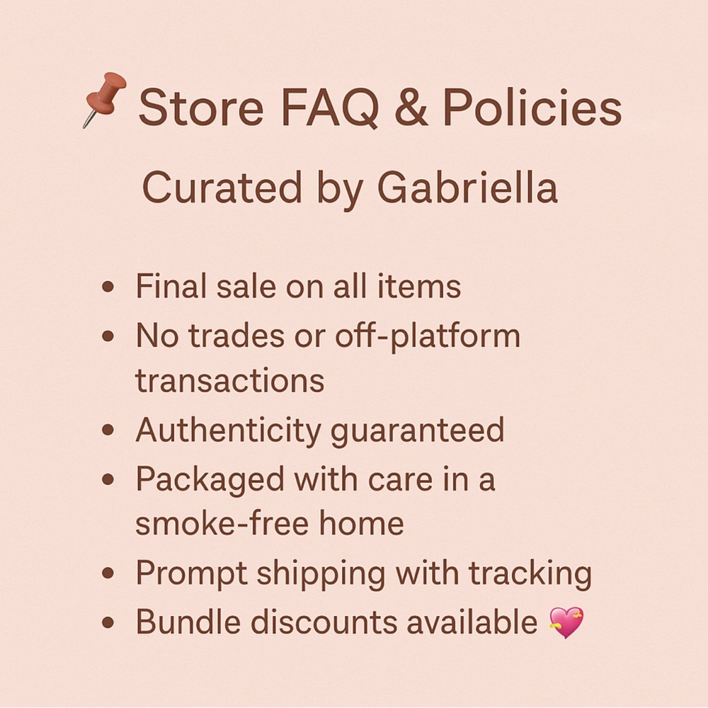 Store FAQ & Policies Poster